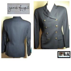 Citi By Yansi Fugel Black Wool Blazer Size 6